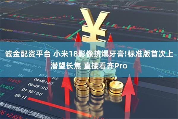 诚金配资平台 小米18影像挤爆牙膏!标准版首次上潜望长焦 直接看齐Pro