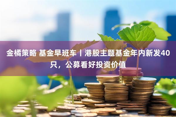 金橘策略 基金早班车丨港股主题基金年内新发40只，公募看好投资价值